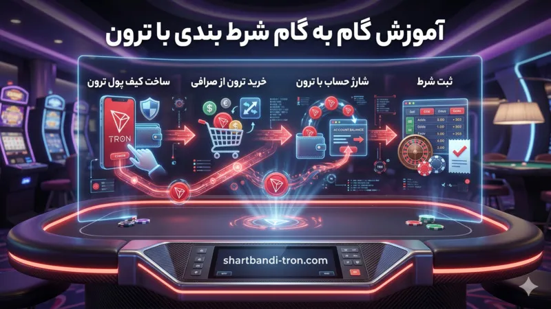 آموزش گام به گام شرط بندی با ترون